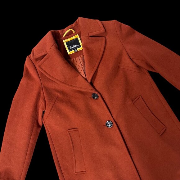 Sam Edelman Jackets & Blazers - Sam Edelman Womens Trench Coat Size 6 Wool Blend Cinnamon Spice Fall Wardrobe